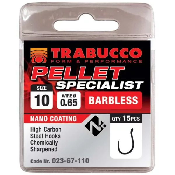 Trabucco Pellet Specialist 12 Trnek z ušescem, brez brade 15kos