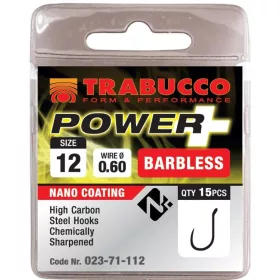 Trabucco Power + 15 z ušesom, brez osti kavelj 15 kosov