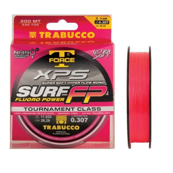 Trabucco T-Force XPS Surf Fluoro Power 300m 0,22mm Monofilna Glavna Vrvica