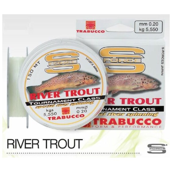 Trabucco S-Force Spin-River Trout 150m 0,28mm Monofilamentna glavna vrvica