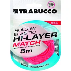   Trabucco Hi-Layer Hollow Elastic Match Cevasta guma za palice 1,25mm 5m