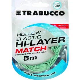   Trabucco Hi-Layer Hollow Elastic Match Cevasta guma za palice 1,5mm 5m