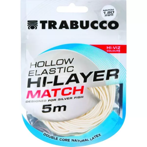 Trabucco Hi-Layer Hollow Elastic Match Cevasta guma za palice 1,8mm 5m