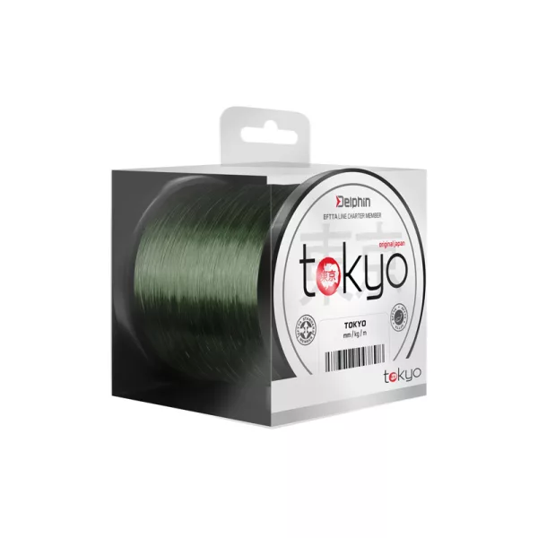 Monofilna Delphin TOKYO zelena 0,309mm 16lbs  600m