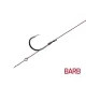 Delphin Proxi Sting vezan kavelj 8cm / 0,10mm / BARB #8 / Sting 7mm
