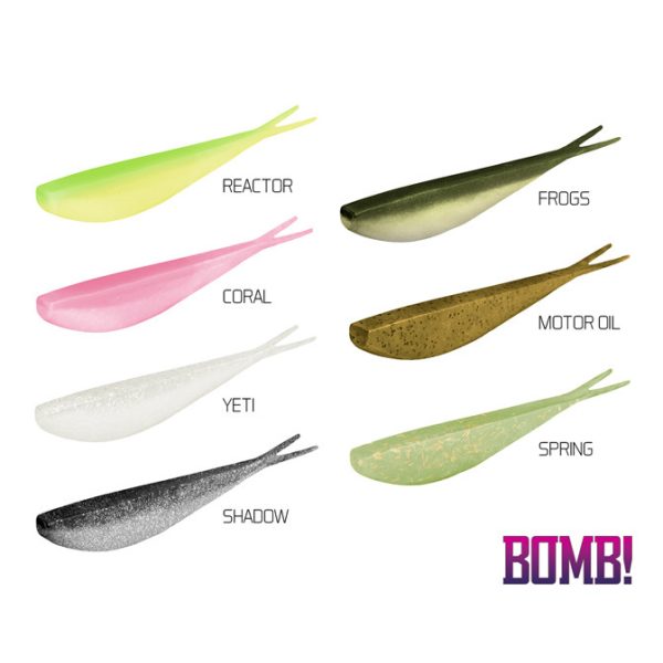 Delphin D-SHOT Gumijasta vaba Coral 105mm - 5db - Drop Shot