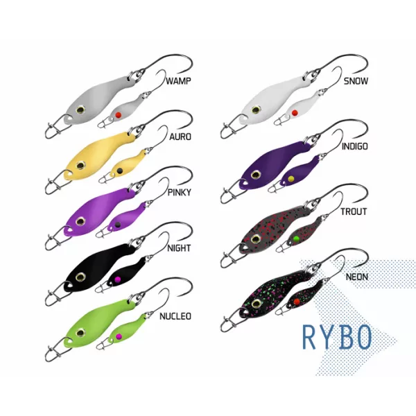 Delphin Rybo NEON #8 - 0,5gr - Bleščica - Velikost trnka #8