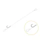 Feeder predvez z trnkom Delphin FLR Loop / 6 kos 8cm #6 SM