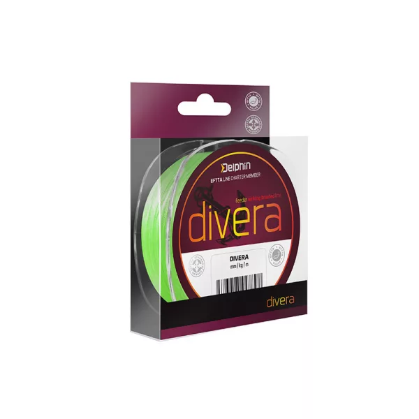 Delphin DIVERA Feeder / fluo zelena 0,10mm 10lbs 150m