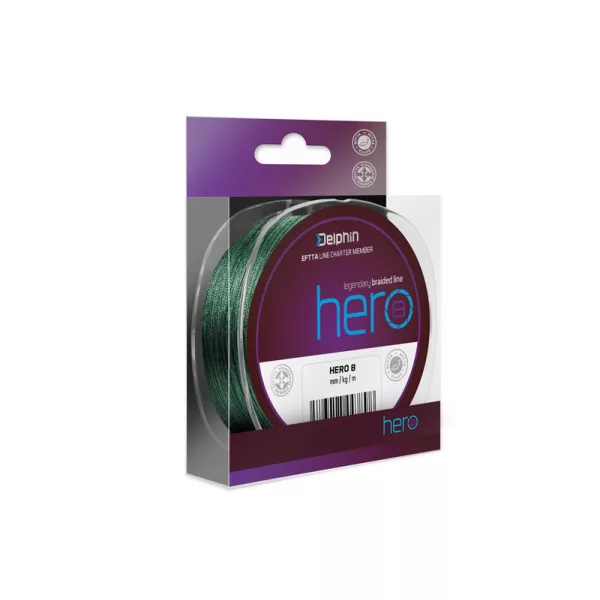 Delphin HERO 8 0,16mm Pletena zelena