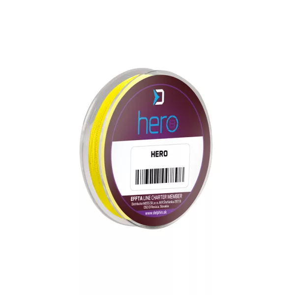 Delphin HERO 8 0,50mm Pletena Fluo rumena
