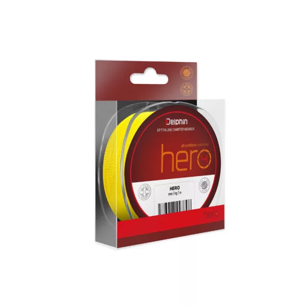 Delphin HERO 4 0,20mm Pletenica Fluo rumena