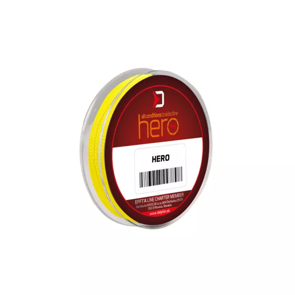 Delphin HERO 4 0,30mm Pletenica Fluo rumena