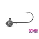 Delphin Bomb! 1/0 12gr Jig Glava z držalom 5kom
