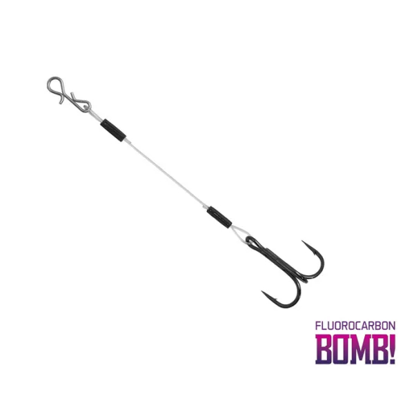 Delphin BOMB! Twisto RIGS Fluorocarbon / 3kos Fluorocarbon 4 10cm