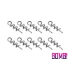 Delphin BOMB! Twisto ScrewLOCK / 10db JIG glava spirala M
