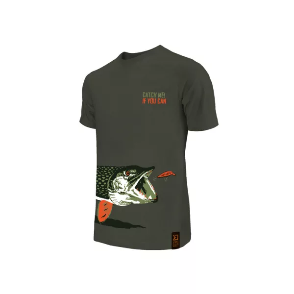 Delphin - Catch me! ŠČUKA Temno zelena - Majica - M