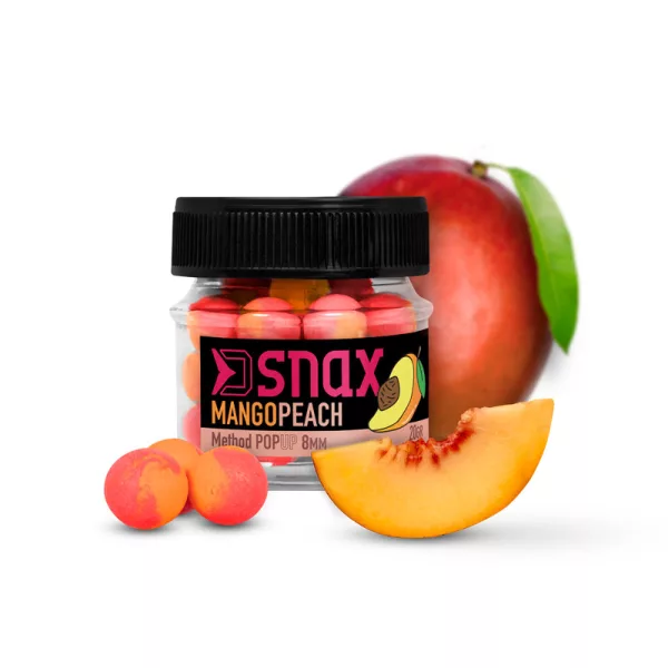 Vabljenje, hranjenje - Vab za trnek - Delphin D SNAX POP vaba 8mm Mango-Breskev Pop Up Feeder Vaba