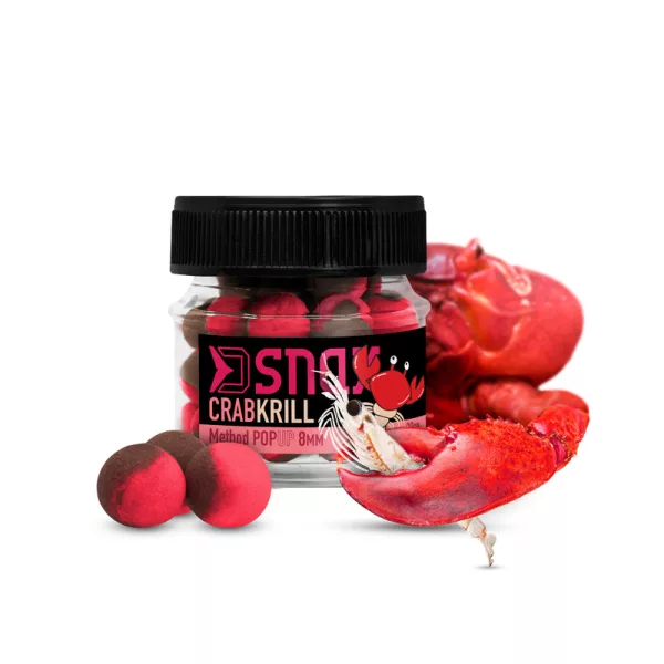 Vabljenje, hranjenje - Vab za trnek - Delphin D SNAX POP vaba 8mm Rak-Krill Pop Up Feeder Vaba