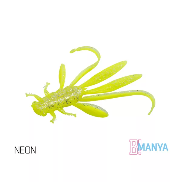 Delphin MANYA UVs nimfa / 5 kos 10.5cm/NEON