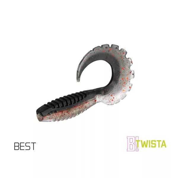 Gumijasta vaba Delphin TWISTA UVs / 5 kos 8cm/BEST