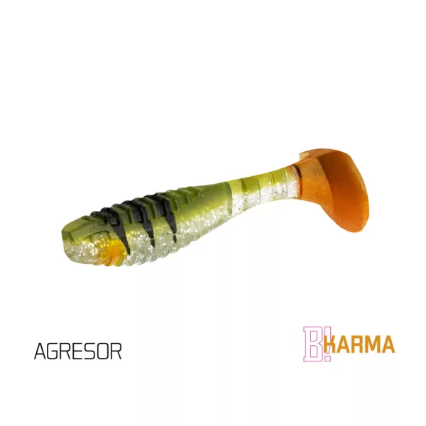 Gumijasta vaba Delphin KARMA UVs / 5 kos 8cm/AGRESOR