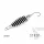 Delphin Bleščeč STRIP Nihajoča vaba 10 5gr Zebra