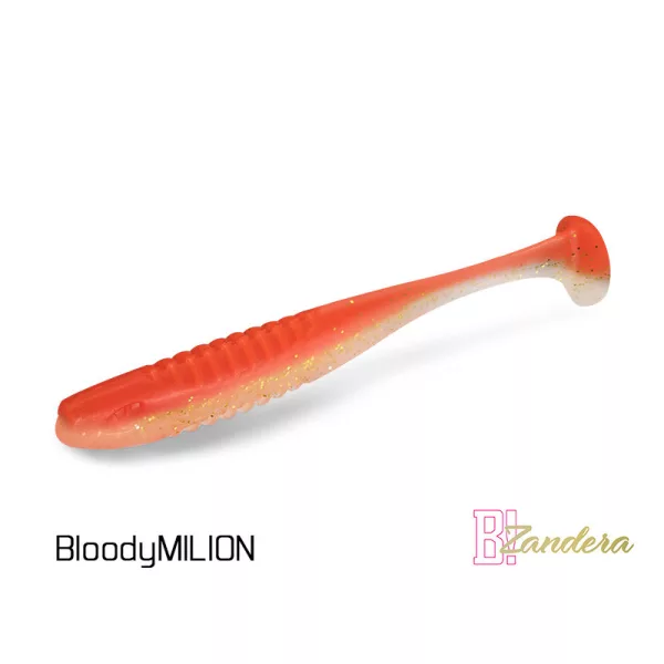 Gumijasta vaba Delphin ZANDERA UVs / 5 kosov 10cm/BLOODY MILION