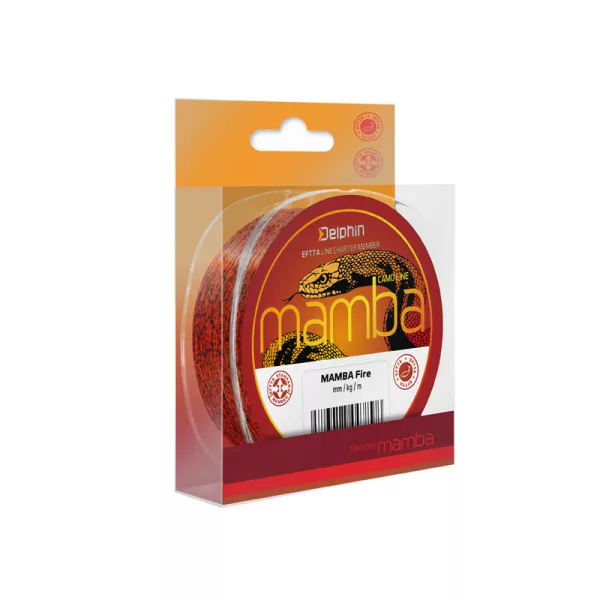 Delphin MAMBA Feeder / Fire Monofilna laksa 0,28mm 300m