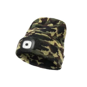 Delphin CamouLED pletena zimska kapa UNI