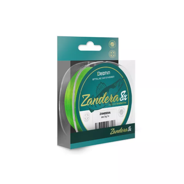 Delphin ZANDERA 8 / fluo zelena 0,18mm 14,6kg 150m