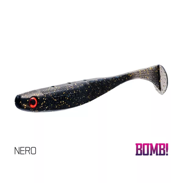 Delphin DuoPACK BOX BOMB! Rippa / 12x 5 kosov 5cm/NERO silikonska vaba