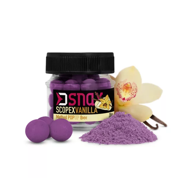 Delphin D SNAX POP vaba 12mm/20g Scopex-vanilla Pop Up Feeder Vaba