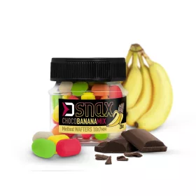   Delphin MIX D SNAX WAFT vaba 10x7mm/20g Čokolada-Banana wafters