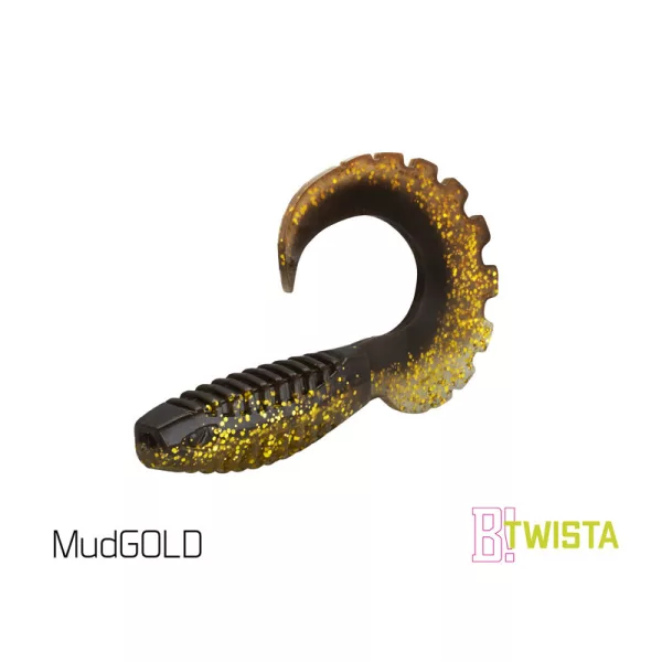 Delphin Twista UVs - MudGold 8cm Plastična vaba 5 kos