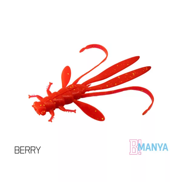 Delphin Manya UVs Nimfa - Berry 10,5cm Plastična vaba 5db