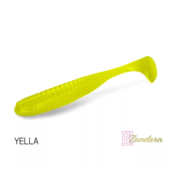 Delphin Zandera UVs - Yella 10cm Plastična vaba 5 kosov