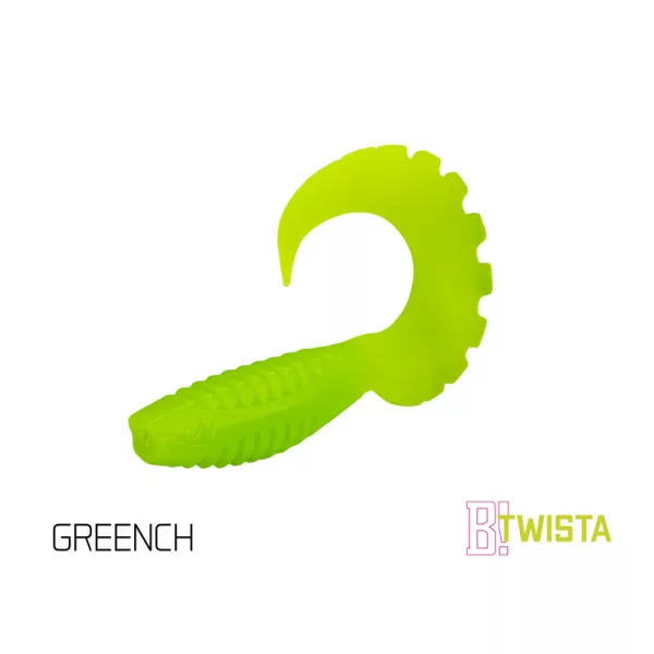 Delphin Twista UVs - Greench 10cm Plastična vaba 5 kos