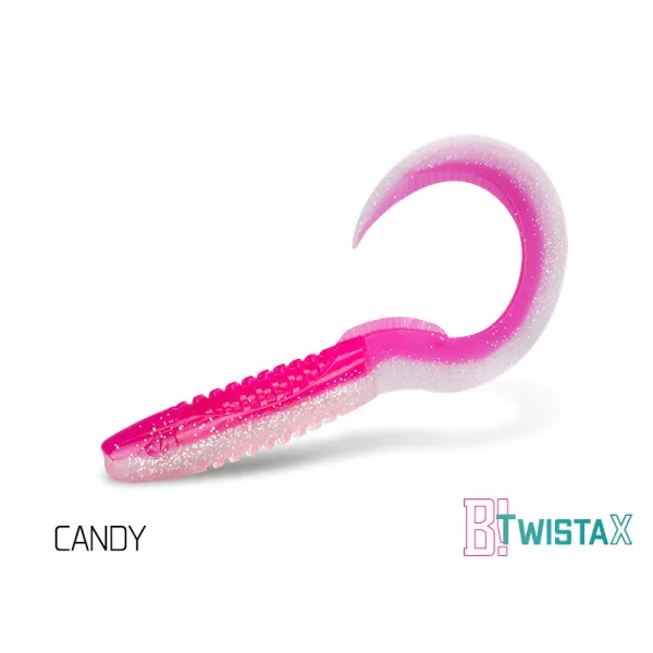 Delphin TwistaX Eeltail UVs - Candy 15cm Plastična vaba 5 kos