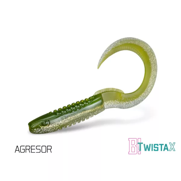 Delphin TwistaX Eeltail UVs - Agresor 6cm Plastična vaba 5 kos