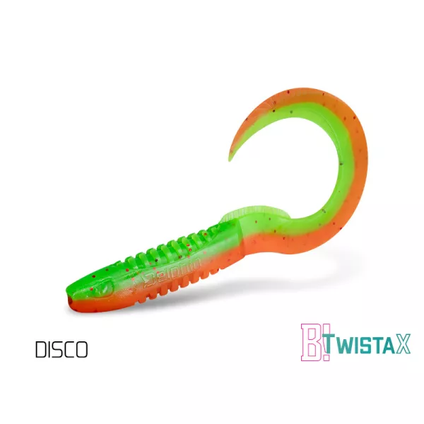 Delphin TwistaX Eeltail UVs - Disco 6cm Plastična vaba 5 kos