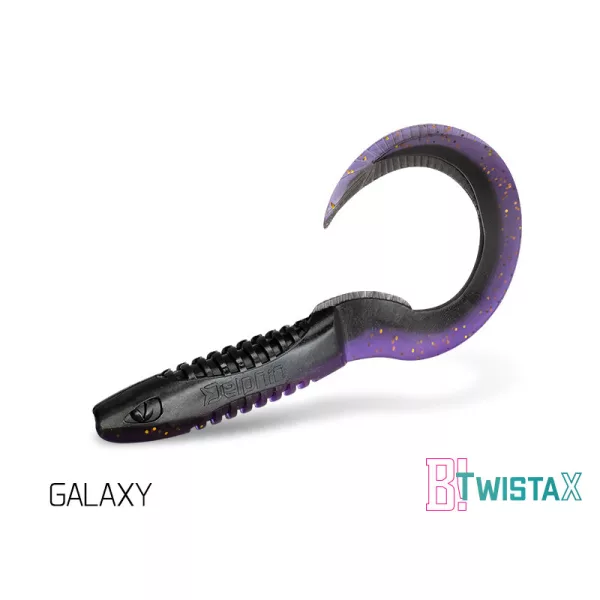 Delphin TwistaX Eeltail UVs - Galaxy 6cm Plastična vaba 5 kos