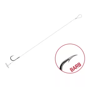   Delphin FLR Quickstop 12cm 0,22mm 10 Predvezanih trnkov z brado 6db