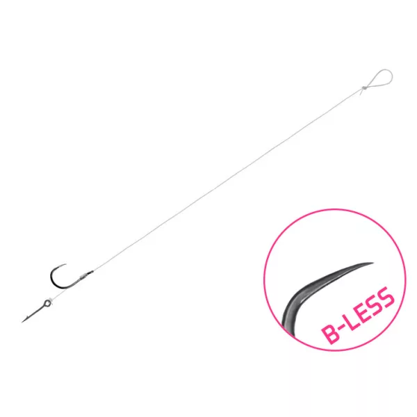 Delphin FLR Sting 8cm 0,22mm 10-ka z očesom, Brez brade, Predvezan trnek z bodico za vabo 6db
