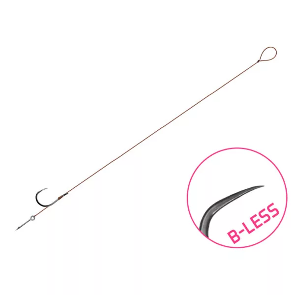 Delphin Proxi Sting 8cm 0,10mm 12, z zanko, brez bodice, predvezan trnek z bodico za vabo, 6 kosov