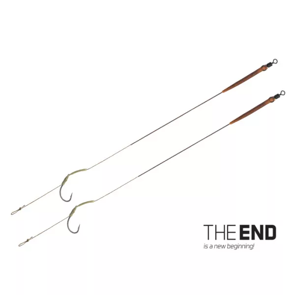 Delphin THE END Skin rig Pleten trnek 20cm/25lbs/#8