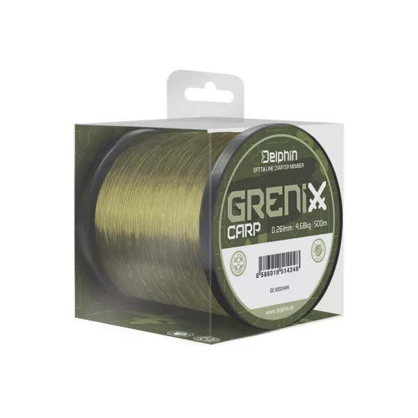 Delphin Grenix Carp Zelena 0,261mm 500m Monofilna Glavna Vrvica