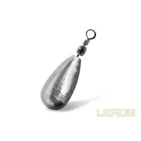   Delphin Leads Hruškasto svinčeno utež z vrtljivko 3,0gr 10 kos