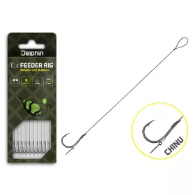   Delphin Braided Sting Feeder Rig 12cm Pletena Predvezana 8 Chinu Trnek 10kos