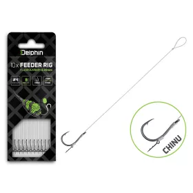   Delphin Fluoro Sting Feeder Rig 8cm Fluorokarbon Predvezana 4 Chinu Trnek 10kos